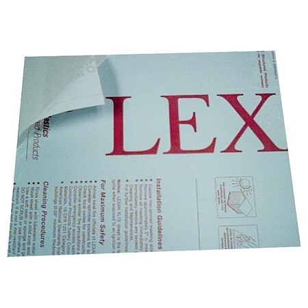 Plaskolite Safety Sheet, 96 in L, 48 in W, 0093 in Thick, Clear 1PC4896A